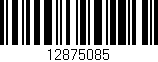 Código de barras (EAN, GTIN, SKU, ISBN): '12875085'