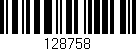 Código de barras (EAN, GTIN, SKU, ISBN): '128758'