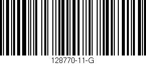 Código de barras (EAN, GTIN, SKU, ISBN): '128770-11-G'