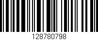 Código de barras (EAN, GTIN, SKU, ISBN): '128780798'