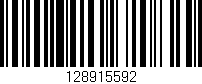 Código de barras (EAN, GTIN, SKU, ISBN): '128915592'