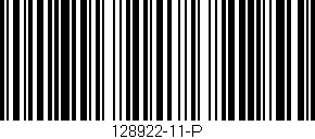 Código de barras (EAN, GTIN, SKU, ISBN): '128922-11-P'