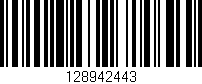Código de barras (EAN, GTIN, SKU, ISBN): '128942443'
