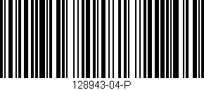 Código de barras (EAN, GTIN, SKU, ISBN): '128943-04-P'