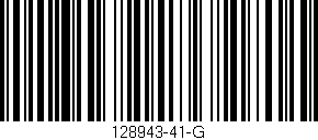 Código de barras (EAN, GTIN, SKU, ISBN): '128943-41-G'