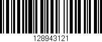 Código de barras (EAN, GTIN, SKU, ISBN): '128943121'