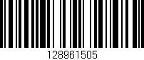 Código de barras (EAN, GTIN, SKU, ISBN): '128961505'