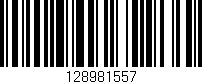 Código de barras (EAN, GTIN, SKU, ISBN): '128981557'