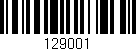 Código de barras (EAN, GTIN, SKU, ISBN): '129001'
