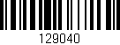 Código de barras (EAN, GTIN, SKU, ISBN): '129040'