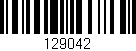 Código de barras (EAN, GTIN, SKU, ISBN): '129042'