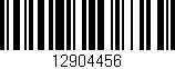 Código de barras (EAN, GTIN, SKU, ISBN): '12904456'