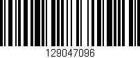 Código de barras (EAN, GTIN, SKU, ISBN): '129047096'
