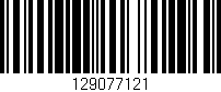 Código de barras (EAN, GTIN, SKU, ISBN): '129077121'