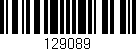 Código de barras (EAN, GTIN, SKU, ISBN): '129089'