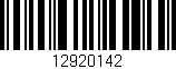 Código de barras (EAN, GTIN, SKU, ISBN): '12920142'