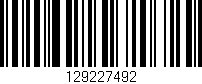 Código de barras (EAN, GTIN, SKU, ISBN): '129227492'