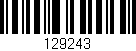 Código de barras (EAN, GTIN, SKU, ISBN): '129243'