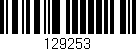 Código de barras (EAN, GTIN, SKU, ISBN): '129253'