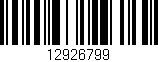 Código de barras (EAN, GTIN, SKU, ISBN): '12926799'