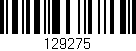Código de barras (EAN, GTIN, SKU, ISBN): '129275'