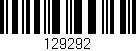 Código de barras (EAN, GTIN, SKU, ISBN): '129292'