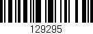 Código de barras (EAN, GTIN, SKU, ISBN): '129295'