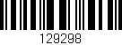 Código de barras (EAN, GTIN, SKU, ISBN): '129298'
