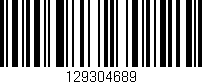 Código de barras (EAN, GTIN, SKU, ISBN): '129304689'