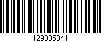 Código de barras (EAN, GTIN, SKU, ISBN): '129305841'