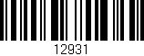 Código de barras (EAN, GTIN, SKU, ISBN): '12931'