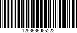 Código de barras (EAN, GTIN, SKU, ISBN): '1293585985223'