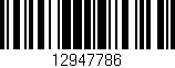 Código de barras (EAN, GTIN, SKU, ISBN): '12947786'