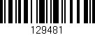 Código de barras (EAN, GTIN, SKU, ISBN): '129481'