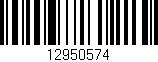 Código de barras (EAN, GTIN, SKU, ISBN): '12950574'