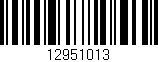 Código de barras (EAN, GTIN, SKU, ISBN): '12951013'