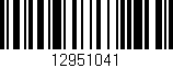 Código de barras (EAN, GTIN, SKU, ISBN): '12951041'