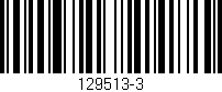 Código de barras (EAN, GTIN, SKU, ISBN): '129513-3'