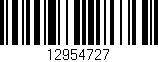 Código de barras (EAN, GTIN, SKU, ISBN): '12954727'