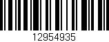 Código de barras (EAN, GTIN, SKU, ISBN): '12954935'