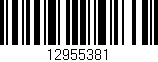 Código de barras (EAN, GTIN, SKU, ISBN): '12955381'