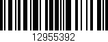 Código de barras (EAN, GTIN, SKU, ISBN): '12955392'