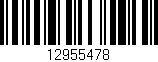 Código de barras (EAN, GTIN, SKU, ISBN): '12955478'