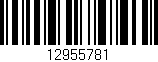 Código de barras (EAN, GTIN, SKU, ISBN): '12955781'