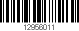 Código de barras (EAN, GTIN, SKU, ISBN): '12956011'