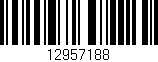 Código de barras (EAN, GTIN, SKU, ISBN): '12957188'