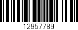 Código de barras (EAN, GTIN, SKU, ISBN): '12957789'