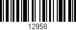 Código de barras (EAN, GTIN, SKU, ISBN): '12958'