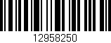 Código de barras (EAN, GTIN, SKU, ISBN): '12958250'