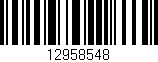 Código de barras (EAN, GTIN, SKU, ISBN): '12958548'